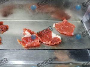 感謝客戶反饋，230A小型切魚片機切牛肉片效果