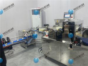 寧波廖老板酥餅機生產(chǎn)線已調(diào)試完畢，已投入生產(chǎn)