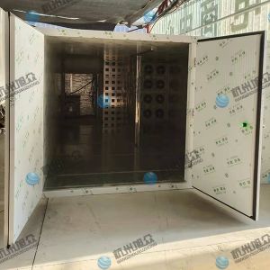 空氣能12p烘干房安裝完成，客戶烘干黃精藥材